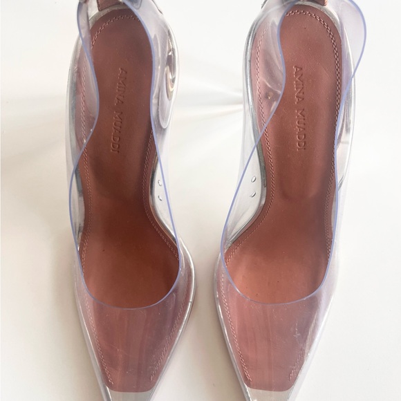 Amina Muaddi Transparent PVC heels - Picture 2 of 8
